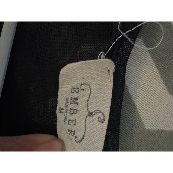 Ember Black Floral Sheer Kimono Duster – Size M - Picture 8 of 8